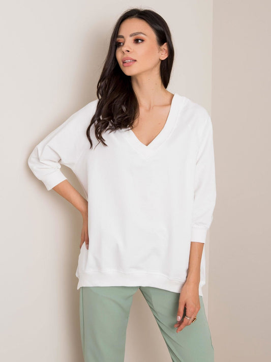 RUE PARIS Biała bluza oversize
