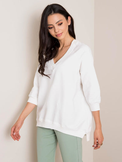 RUE PARIS Biała bluza oversize