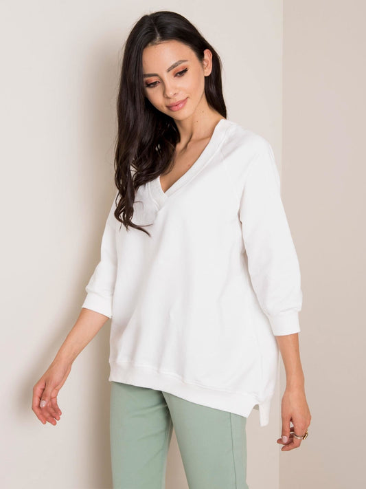 RUE PARIS Biała bluza oversize