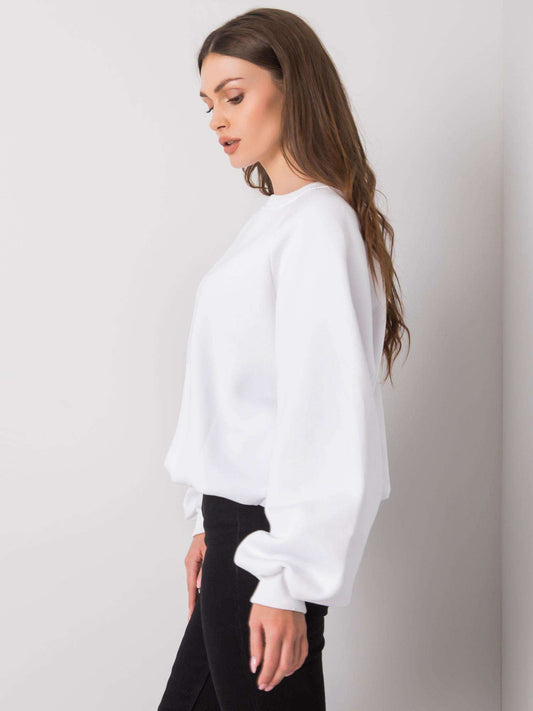 RUE PARIS Biała gładka bluza