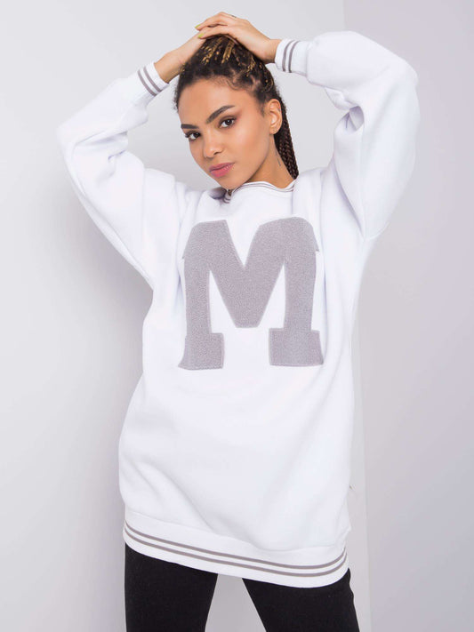 RUE PARIS Biała bluza oversize