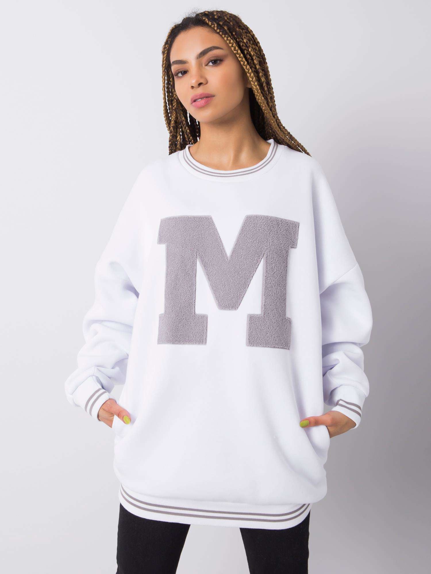 RUE PARIS Biała bluza oversize