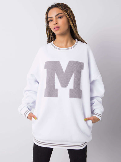 RUE PARIS Biała bluza oversize