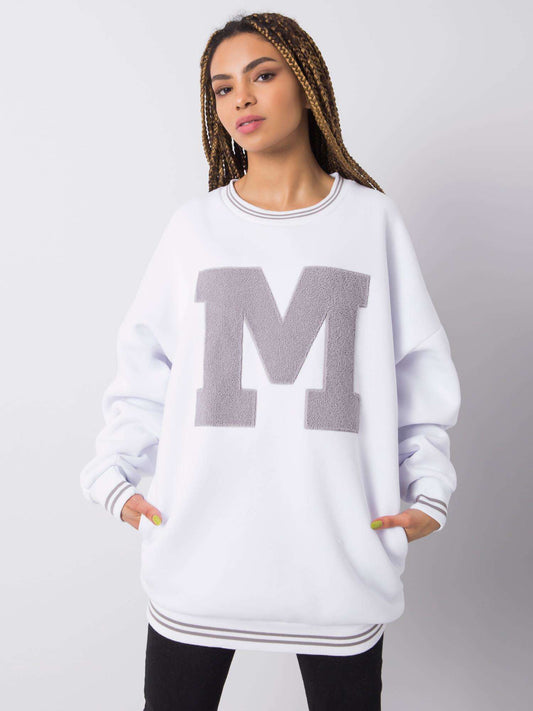 RUE PARIS Biała bluza oversize