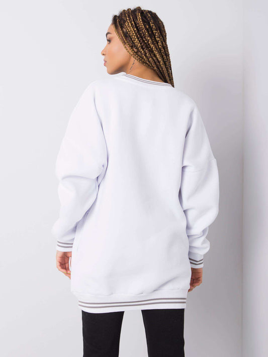 RUE PARIS Biała bluza oversize