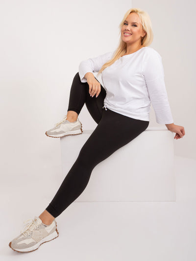 Biała bluzka plus size z bawełny