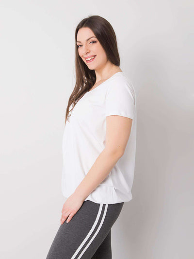 Biała bawełniana bluzka plus size