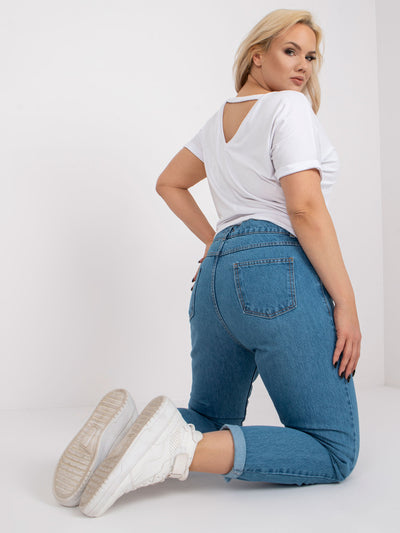Biała bluzka plus size z wiskozy