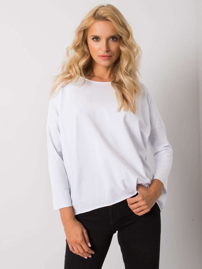 Biała damska bluzka bawełniana