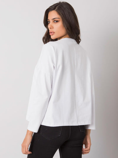 RUE PARIS Biały longsleeve damski