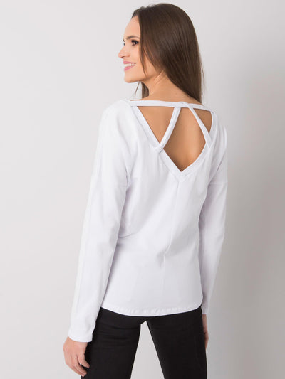 RUE PARIS Biały longsleeve damski