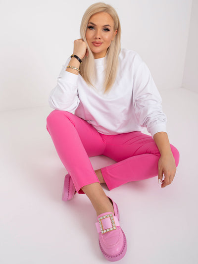 Biała bluza plus size basic