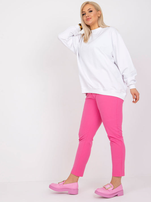 Biała bluza plus size basic