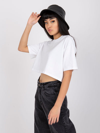 Biały damski t-shirt basic