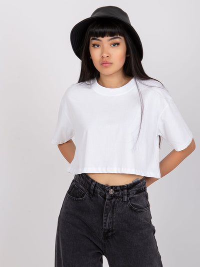 Biały damski t-shirt basic