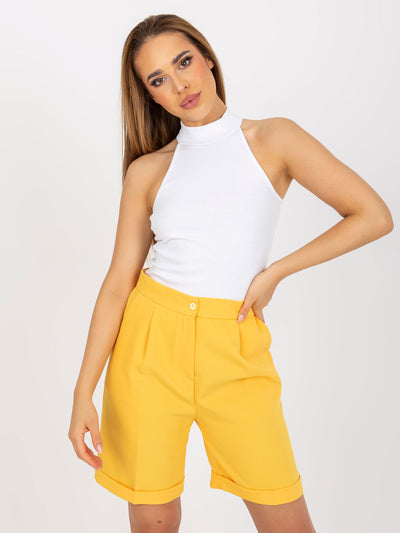 RUE PARIS  Biały prążkowany top basic bez rękawów