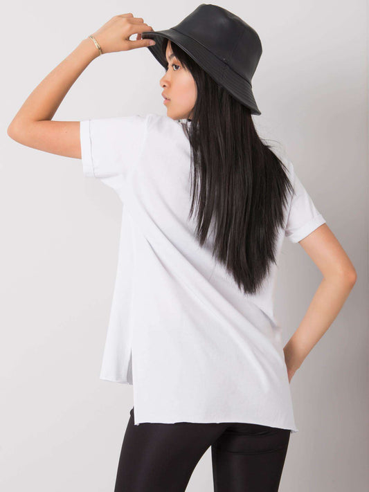 Biały t-shirt z bawełny
