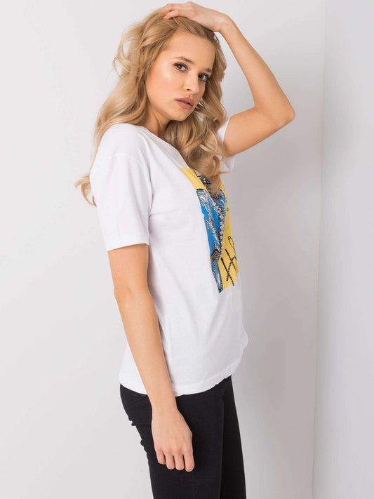 Biały bawełniany t-shirt