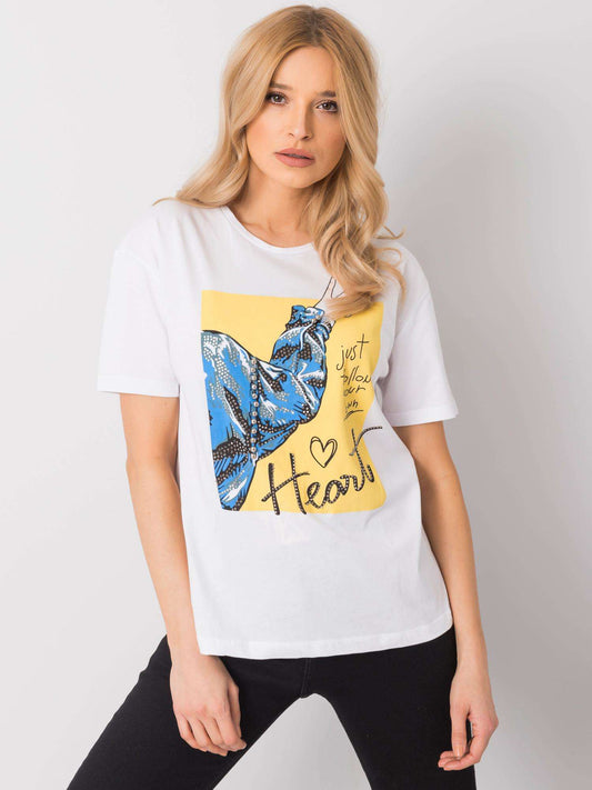 Biały bawełniany t-shirt