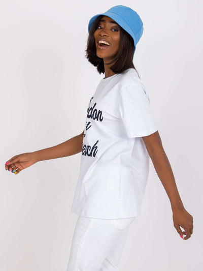 Biały t-shirt damski