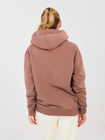 NATURAL SIDE Brązowa dresowa bluza kangurka
