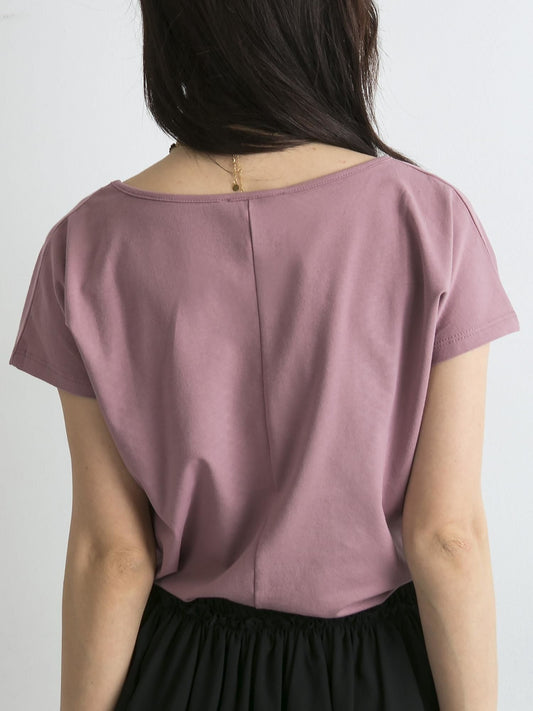Brudnoróżowy t-shirt Circle