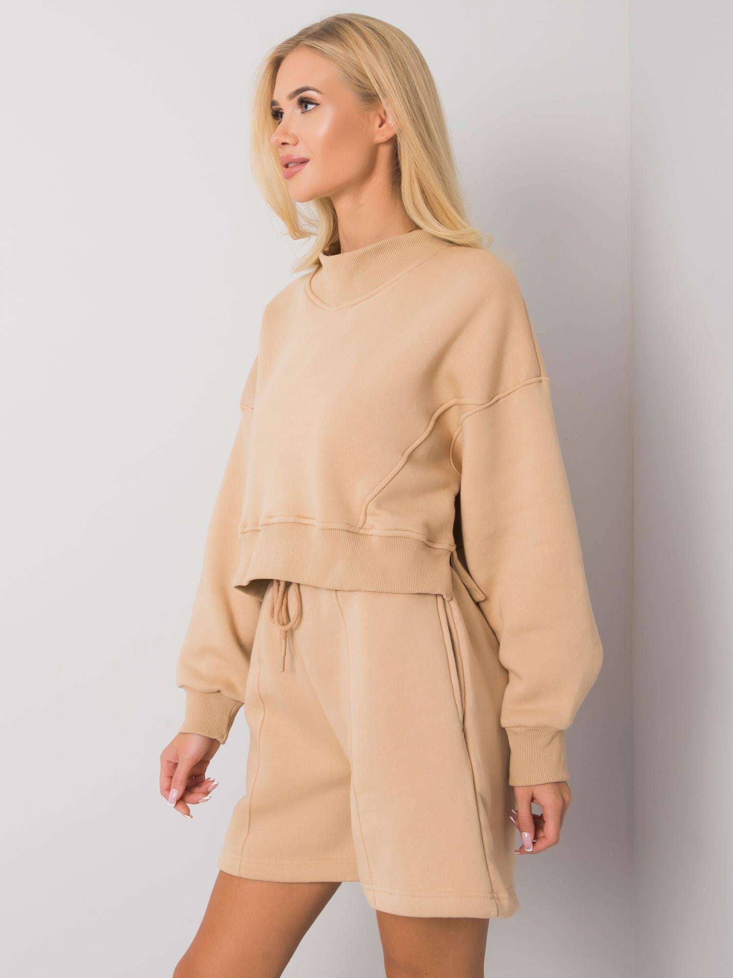 Camelowa bluza damska basic