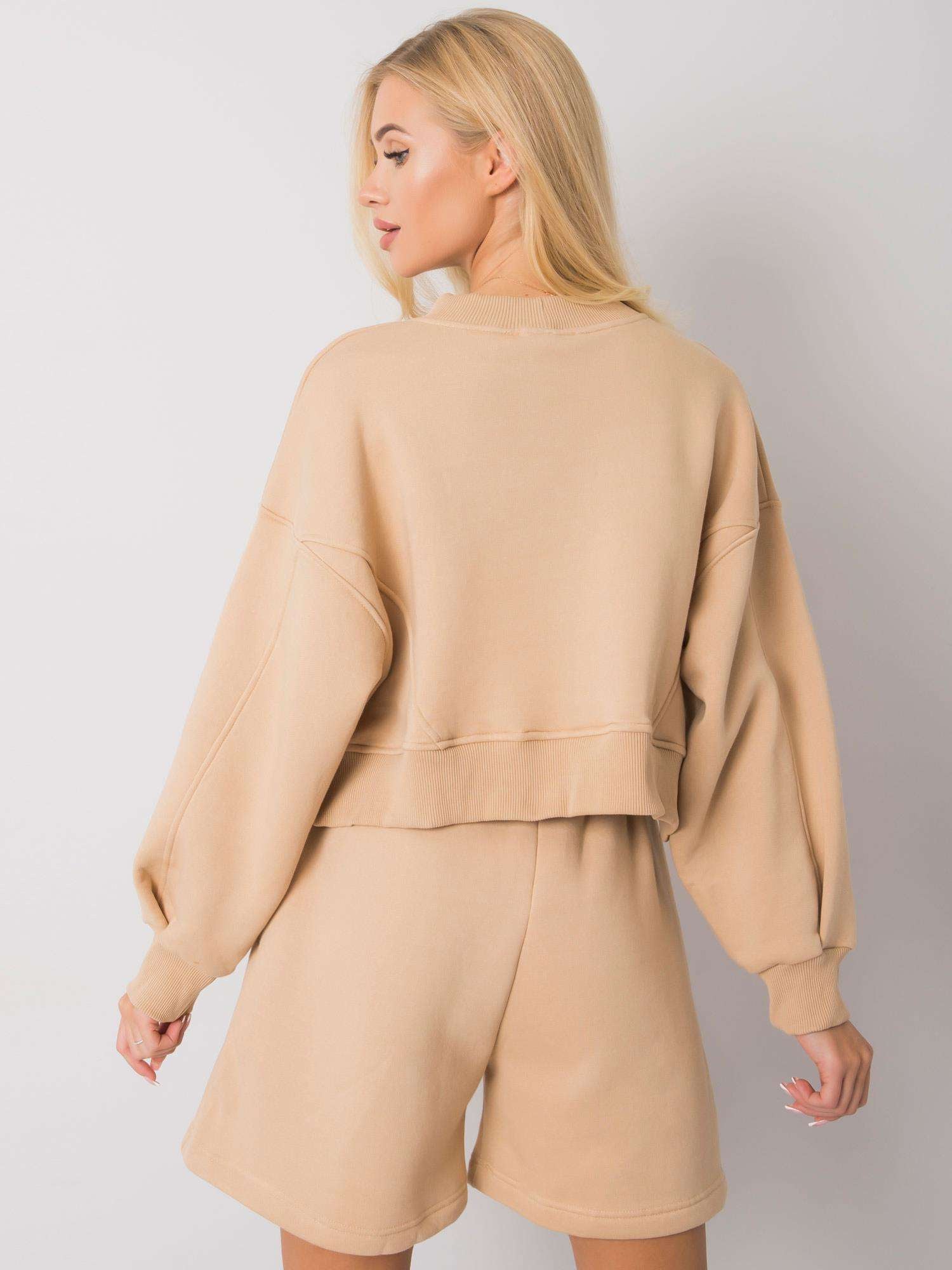 Camelowa bluza damska basic