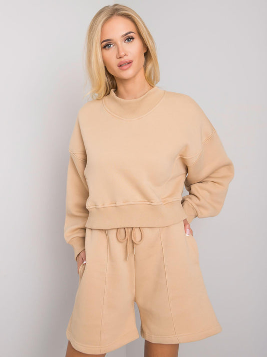 Camelowa bluza damska basic