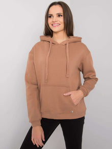 Camelowa bluza kangurka basic