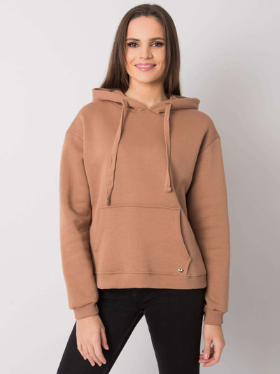 Camelowa bluza kangurka basic