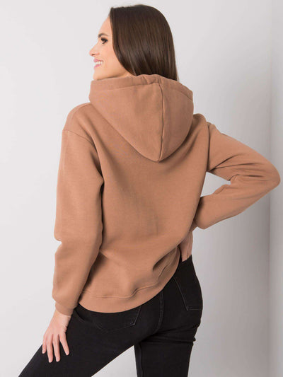 Camelowa bluza kangurka basic