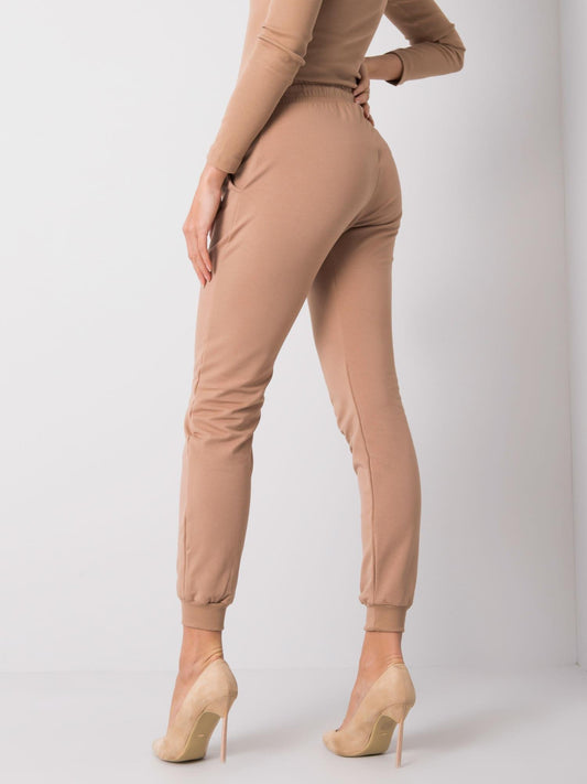 Spodnie dresowe basic camelowe