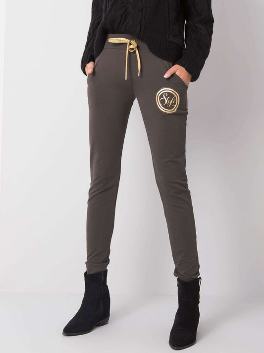 Ciemne khaki damskie dresy