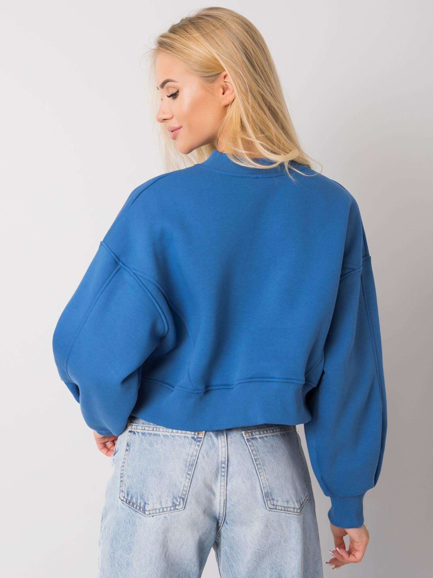 Ciemnoniebieska bluza damska basic