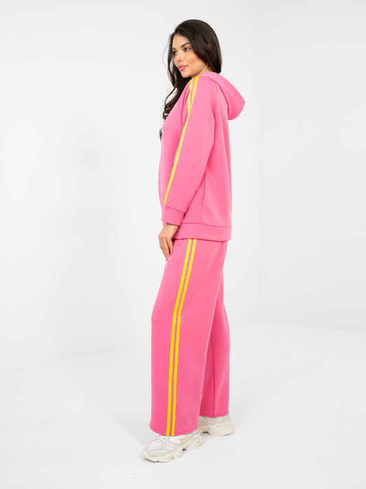 RUE PARIS Ciemnoróżowa rozpinana bluza oversize