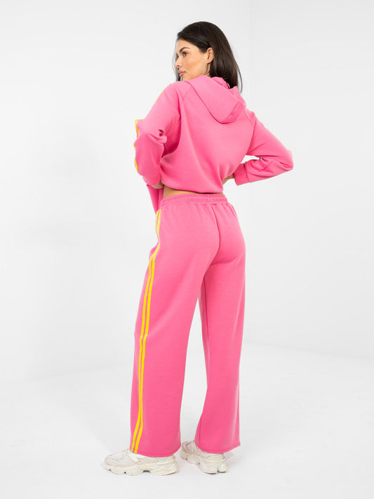 RUE PARIS Ciemnoróżowa rozpinana bluza oversize