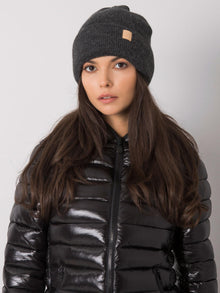 Ciemnoszara damska czapka beanie