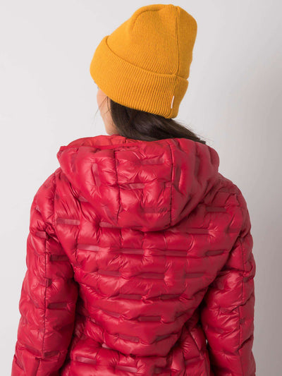 Ciemnożółta damska czapka beanie