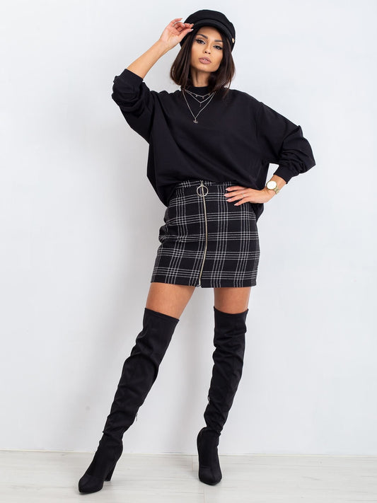 Czarna bawełniana bluza basic