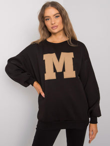 Czarna bluza bez kaptura