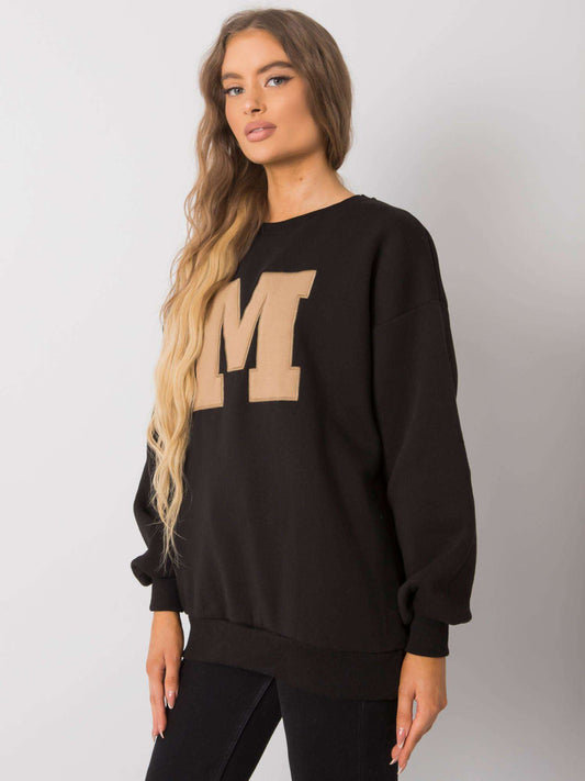 Czarna bluza bez kaptura