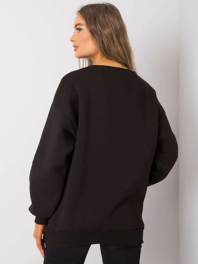 Czarna bluza bez kaptura