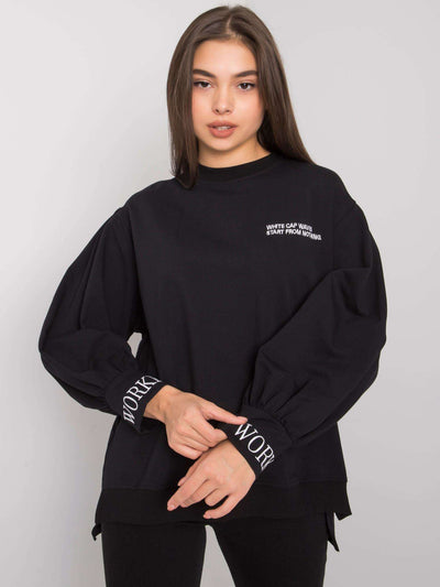Czarna bluza z bawełny