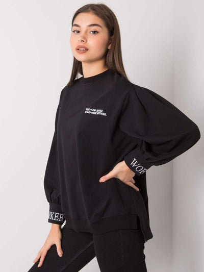 Czarna bluza z bawełny