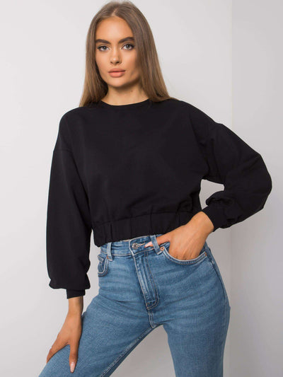 Czarna damska bluza basic