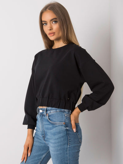 Czarna damska bluza basic