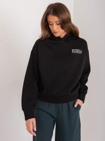 SUBLEVEL Czarna bluza z kapturem