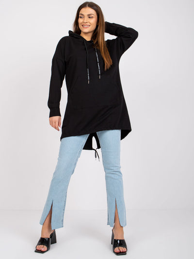 Czarna bluza z printem na plecach