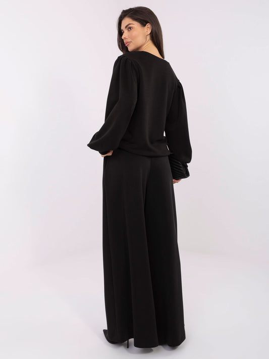 Czarna bluza oversize z domieszką modalu